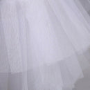 White Short Petticoats Women A Line 3 Layers Underskirt For Wedding Dress Q5Q2