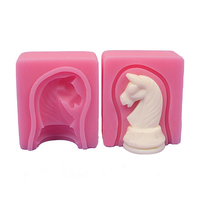 12pcs/set International Chess King Queen Knight Rook Pawn Bishop Fondant Molds