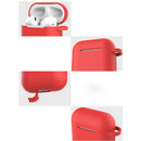Anti-shock Earphone Case Cover Protection Waterproof For Airpods White Silicone