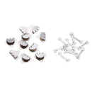 20 Sets/pack Metal Iron Trouser Hooks & Bar Fasteners for Sewing Accessories