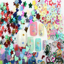 5000pcs Nail Art Glitter Heart Flower Star Sequins Decals Decor; Stickers V0X1