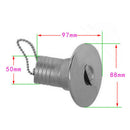 Boat Deck Fill/Filler w/Keyless Cap - 2 inch - Marine Grade 316 Stainless Steel