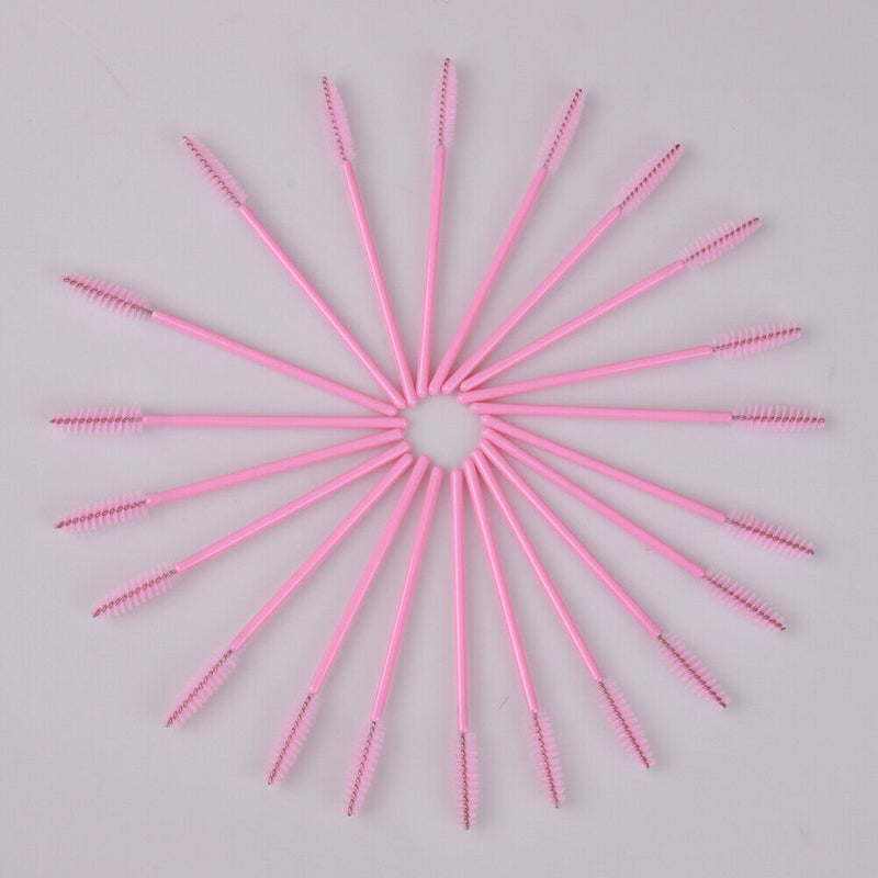 50PCS Disposable Eyelash Brush Mascara Wands Applicator Spoolers Makeup(5)