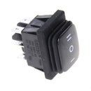 12V Black Waterproof 6Pin DPDT Self Locking Rectangle Rocker SwitchS.AU