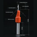 6Pcs Woodworking Step Drill Bit 2.8*8Mm-3.2*10Mm Countersunk Head Wood Tape
