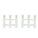 1PAIR 3 POLE TUBE RACK FISHING ROD HOLDER ORGANISER W/ MOUNTING BRACKET