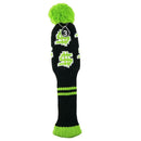 3Pcs Knitted Golf Headcover - PomPom Golf Club Head Covers Universal Fit for All