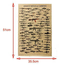 Retro Kraft Paper Poster Home Wall Decor Living Room Pla Bed Nostalgic Fine V4D5