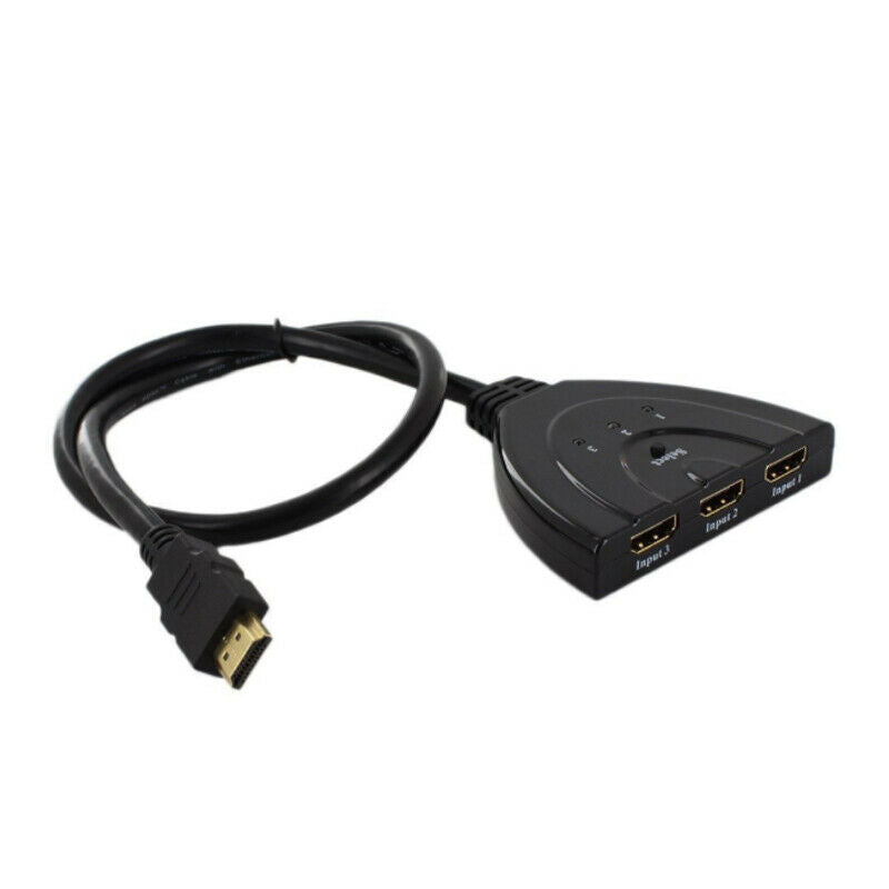 4K 3 Port HDMI Splitter Cable 4K HDMI 1.4 Switch Switcher HUB Adapter for HDTV X
