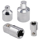 4pcs CR-V Ratchet Socket Adapter Converter Reducers Tool Kit 1/4" 3/8" 1/2"
