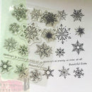 Snowflake Transparent Silicone Clear Rubber Stamp Cling Scrapbooking Card D N4E9