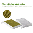 2Pcs Car Cabin Air Filter Replacement with Activated Carbon Car Air Conditi