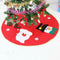 100cm Red Embroidered Non-woven Christmas Tree Skirt Xmas Home Ornament A#S