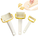 3pcs/Set Fondant Pastry Cutter Cookies Biscuit Mold Baking Roller Slice Kit