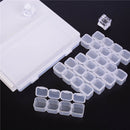 28 Slots Nail Art Storage Box Plastic Transparent Display Case Organizer Hol Kw