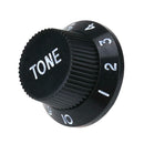 3pcs Plastic Electric Guitar Bass Volume Knob Potentiometer Caps(Black) A