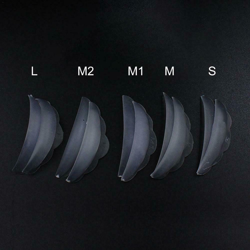5 Pcs Reusable Eyelash Lift Perming Silicone Curler Curling Pads Patches Shields