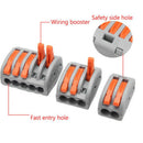 60 pcs 2/3/5 Way Rectangle 400V 32A Compact Splicing Connectors Lever Nuts IPU