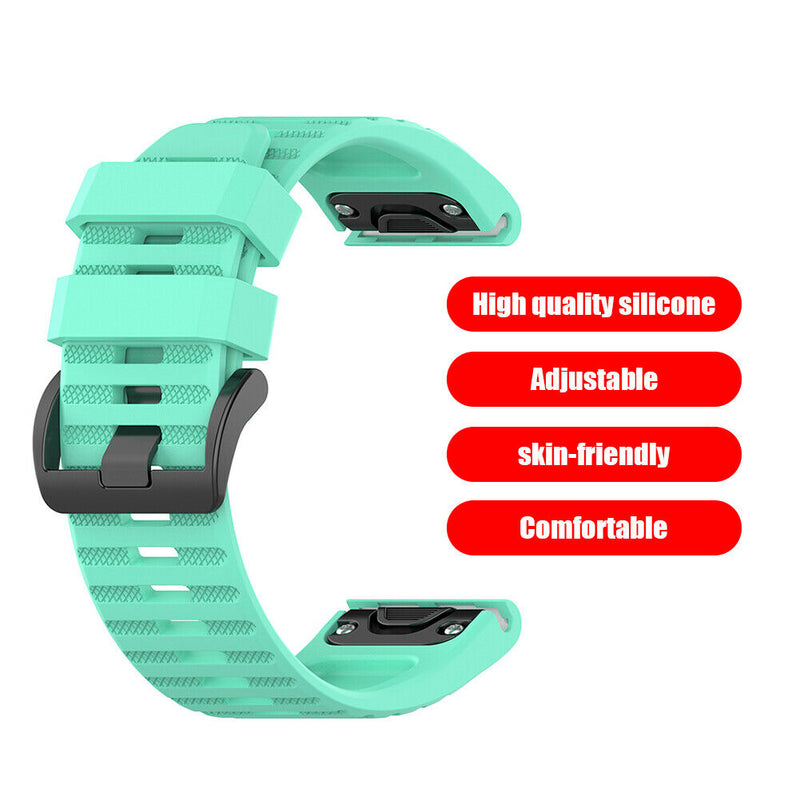 Band Silicone Strap Replacement for Garmin Fenix 6X 6X Pro 5X 5X Plus 3 HR 26mm