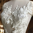 1 Pair of Flower Lace Applique Trim Embroidery Sewing Motif DIY Wedding Bridal