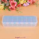 Large 7 Compartment  Weekly Pill Holder Convenient Jewelry Organiser Storage Box