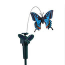4PC Lifelike Solar Planter Dancing Butterfly Stakes Home Garden Decor