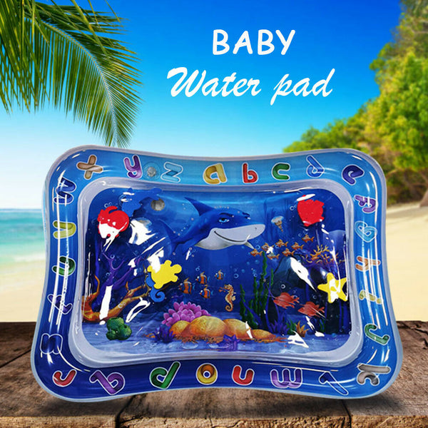 Ocean Fish Baby Inflatable Patted Pad PVC Crawling Water Cushion Play Mat
