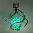 Outdoor Stainless Steel LED Solar Wind Chime Light Landscape Light Exquisite bh
