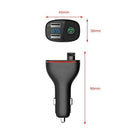 Dual USB Car Charger B300 3.4A Bluetooth 4.2 Handsfree FM Transmitter New