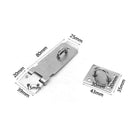 Hasp Staple Shed Latch Stainless Steel Door Lock Padlock Clasp (A 3 inch)