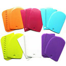 3x Plastic Dough Icing Fondant Scraper Cake Decorating Baking Pastry Tools