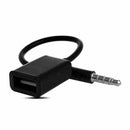 Car MP3 3.5mm Headphone To USB Port Adapter AUX Jack Audio Input Cord Cable