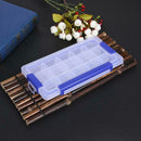 15 Slots Clear Plastic Storage Box Home Jewelry Sundries Organizer Boxes