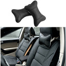 Travel Car Auto Seat Head Neck Rest Leather Cushion Pad HeadRest Bone Pillow