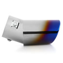 Burnt Blue Bent Stainless Steel Car Exhaust Tip Muffler Tail Pipe Silencer