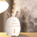 300ml USB 7 Color Light Ultrasonic Humidifier Essential Oil Diffuser (White