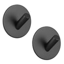 Sticky hook, self-adhesive black wall-mounted hook for key robe towel, stai R1C5