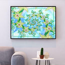 5D DIY Special Shaped Diamond Painting Flowers Pattern Embroidery Mosaic Kit