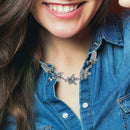 Beach Chain Collar Clips Women Cardigan Sweater Pin Jewelry Gift (Starfish) A