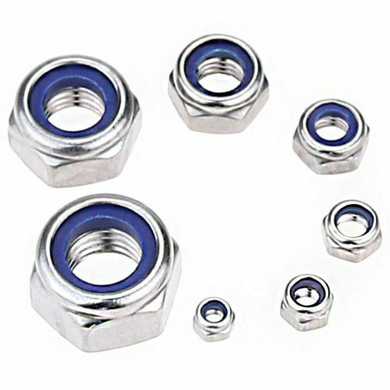175-Piece Stainless Steel Nylon Lock Nut Assortment Kit, Size Include, M3 M O8N8