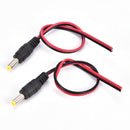 5PCS 5.5x2.1mm Male DC Power Socket Jack Plug Connector Cable 12V LJ