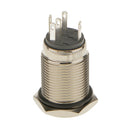 16mm 12V Momentary Push Button Switch OFF (ON) Car Dash Boat SPST Blue LED