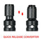 1/2" Square Drive to 1/4" Hex Shank Telescopic Socket Adapter Drill ChucME