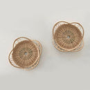 Woven Rattan Cup Holder Drink Coaster Heat Insulation Teapot Placemat Anti-slip
