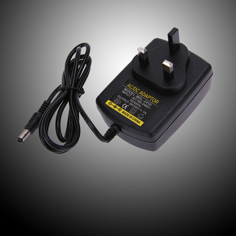 DC24V 1A Adapter AC 100V-240V to DC 24V Converter Power Supply Adapter 5.5* A