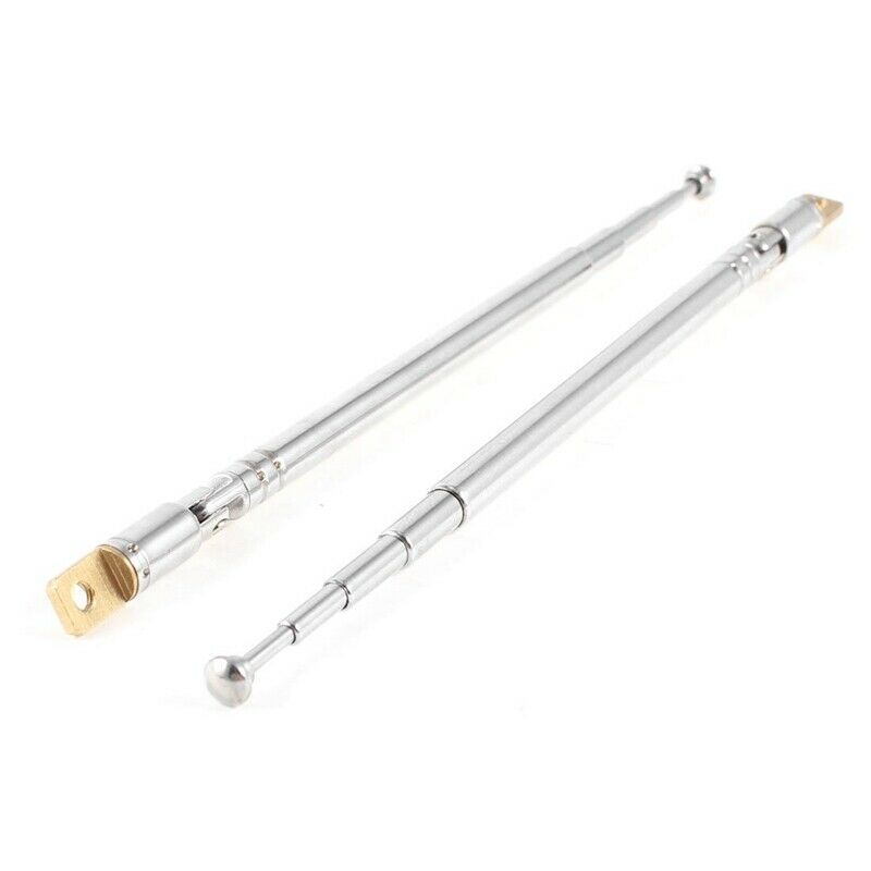 2Pcs Multi Purpose TV Cable FM AM Radio Telescopic Antenna Aerial 32cm Z1F3