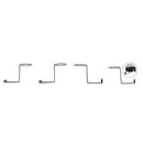 Set of 4 Helmet Holder Jacket Coat Wall Hanger Metal Rack Entryway Organizer