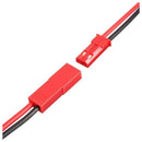 10 Pairs 2 Pin JST Plug Socket Connector M to F 110mm Cable Wire Red Black