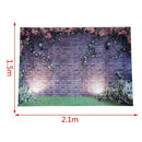 7x5ft Flowers Wall Photography Backdrops Brick Backdrop Spring Stuido Backg Z5J4