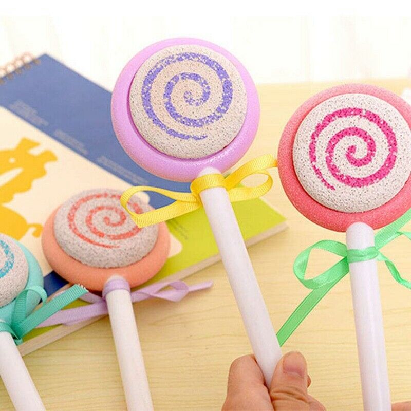 Cute Lollipop Foot Clean Scrubber Hard Skin Callus Remover Scrub Pumice Gri A4K5